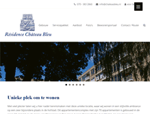 Tablet Screenshot of chateaubleu.nl